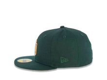 Load image into Gallery viewer, San Diego Padres New Era MLB 59FIFTY 5950 Fitted Cap Hat Dark Green Crown/Visor Wheat Logo 40th Anniversary Side Patch Wheat UV
