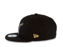Load image into Gallery viewer, San Diego Padres New Era MLB 9FIFTY 950 Snapback Cap Hat Black Crown/Visor Maroon/Metallic Gold Swinging Friar Logo 25th Anniversary Side Patch Gray UV
