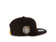 Load image into Gallery viewer, San Diego Padres New Era MLB 9FIFTY 950 Snapback Cap Hat Dark Brown Crown/Visor Team Color Logo 40th Anniversary Side Patch Yellow UV
