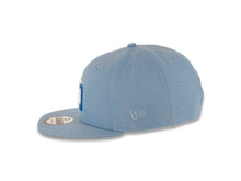 Load image into Gallery viewer, San Diego Padres New Era MLB 9FIFTY 950 Snapback Cap Hat Sky Blue Crown/Visor White/Dark Blue Logo 50th Anniversary Side Patch Dark Blue UV
