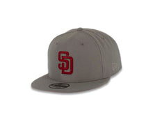 Load image into Gallery viewer, San Diego Padres New Era MLB 9FIFTY 950 Snapback Cap Hat Dark Gray Crown/Visor Caridnal Logo Stadium Side Patch Cardinal UV
