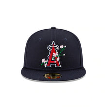 Load image into Gallery viewer, Los Angeles Anaheim Angels New Era MLB 59FIFTY 5950 Fitted Cap Hat Navy Crown/Visor Team Color Logo (Side Patch Bloom) 
