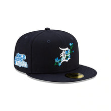 Load image into Gallery viewer, Detroit Tigers New Era MLB 59FIFTY 5950 Fitted Cap Hat Navy Crown/Visor Team Color Logo (Side Patch Bloom) 
