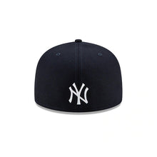 Load image into Gallery viewer, New York Yankees New Era MLB 59FIFTY 5950 Fitted Cap Hat Navy Crown/Visor Team Color Logo (Side Patch Bloom) 
