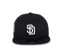 Load image into Gallery viewer, San Diego Padres New Era MLB 59FIFTY 5950 Fitted Cap Hat Navy Crown/Visor White Logo Stadium Side Patch Pink UV 
