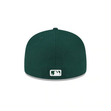 Load image into Gallery viewer, Florida Marlins New Era MLB 59FIFTY 5950 Fitted Cap Hat Dark Green Crown/Visor Dark Green Logo Gray UV
