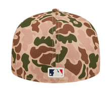 Load image into Gallery viewer, Chicago White Sox New Era MLB 59FIFTY 5950 Fitted Cap Hat Duck Camo Crown/Visor Team Color Logo 2005 World Series Side Patch Orange UV

