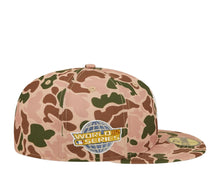 Load image into Gallery viewer, Chicago White Sox New Era MLB 59FIFTY 5950 Fitted Cap Hat Duck Camo Crown/Visor Team Color Logo 2005 World Series Side Patch Orange UV
