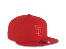 Load image into Gallery viewer, San Diego Padres New Era MLB 9FIFTY 950 Snapback Cap Hat Red Crown/Visor Red Logo (Color Pack)
