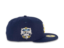 Load image into Gallery viewer, San Diego Padres New Era MLB 59FIFTY 5950 Fitted Cap Hat Light Navy Crown/Visor White/Yellow Logo 2016 All-Star Game Side Patch Sky Blue UV
