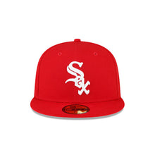 Load image into Gallery viewer, Chicago White Sox New Era MLB 59FIFTY 5950 Fitted Cap Hat Red Crown/Visor White Logo 2003 All-Star Game Side Patch Gray UV
