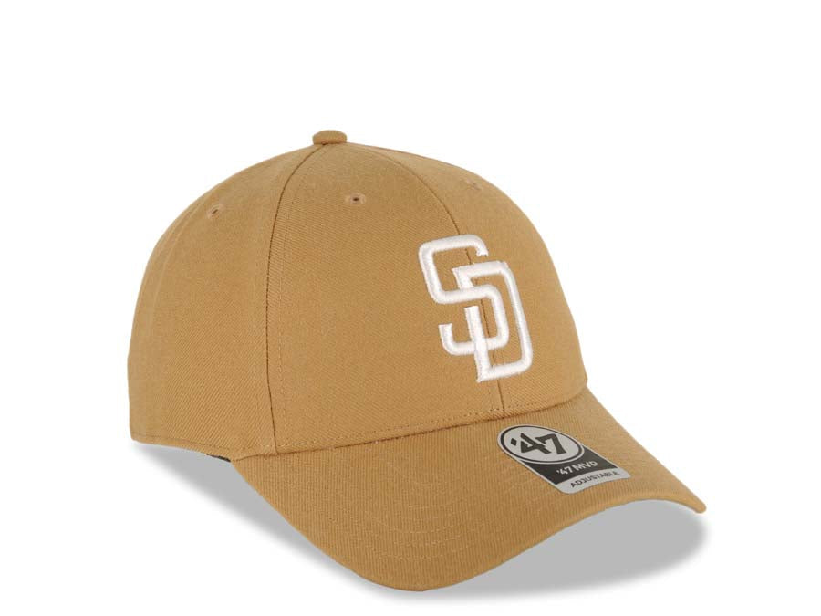 San Diego Padres '47 Team Throwback MVP Adjustable Hat - Khaki