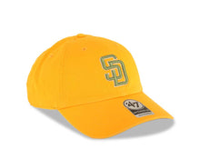 Load image into Gallery viewer, San Diego Padres &#39;47 Brand  MLB Clean Up Adjustable Cap Hat Yellow Crown/Visor Light Green/White Logo Light Green UV
