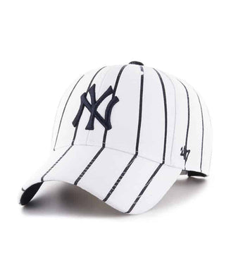New York Yankees '47 MLB MVP Adjustable Cap Hat Pinstipe White Crown/Visor Dark Navy Logo