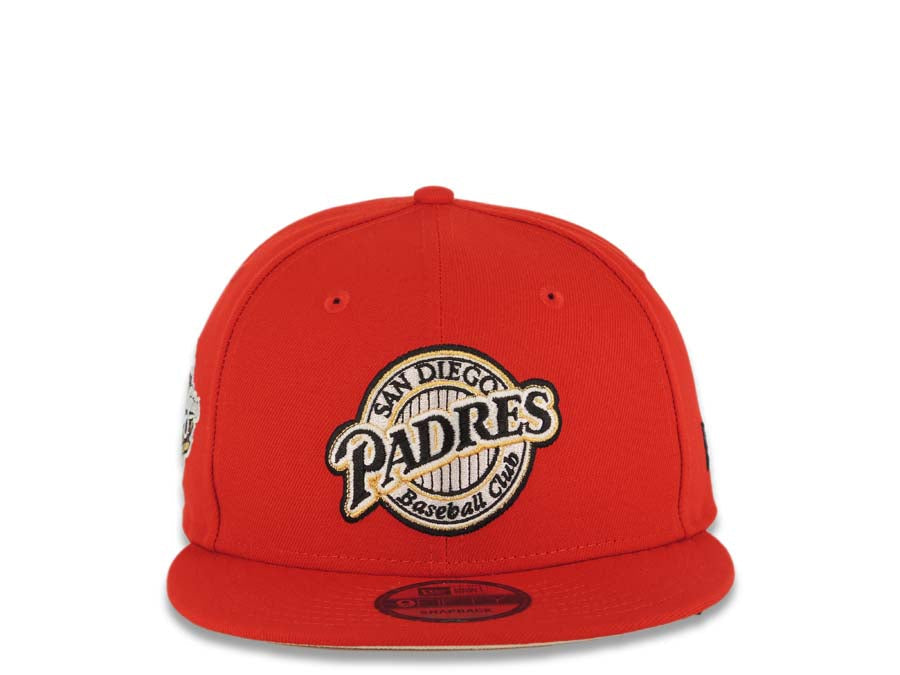 New Era 9FIFTY San Diego Padres Snapback Hat Red Black