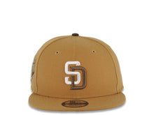 Load image into Gallery viewer, San Diego Padres New Era MLB 9FIFTY 950 Snapback Cap Hat Wheat Crown/Visor White/Brown Logo 2016 All-Star Game Side Patch Black Brown UV
