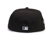 Load image into Gallery viewer, Miami Marlins New Era MLB 59FIFTY 5950 Fitted Cap Hat Black Crown/Visor Pink/Purple Cooperstown Logo 1997 World Series side Patch (Polar Lights) 
