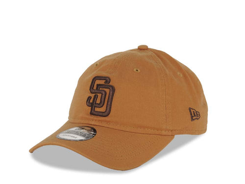 San Diego Padres New Era MLB 9TWENTY 920 Adjustable Cap Hat Light Brown Crown/Visor Brown Logo