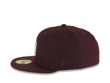 Load image into Gallery viewer, San Diego Padres New Era MLB 59FIFTY 5950 Fitted Cap Hat Maroon Crown/Visor White Logo 25th Anniversary Side Patch Green UV
