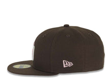 Load image into Gallery viewer, San Diego Padres New Era MLB 59FIFTY 5950 Fitted Cap Hat Brown Crown/Visor Pink/Cream Logo Stadium Side Patch Pink UV
