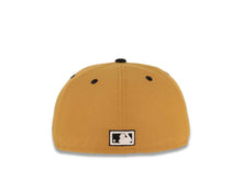 Load image into Gallery viewer, San Diego Padres New Era MLB 59FIFTY 5950 Fitted Cap Hat Tan Crown/Visor Black Logo 1998 World Series Side Patch Yellow UV
