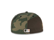 Load image into Gallery viewer, San Diego Padres New Era MLB 59FIFTY 5950 Fitted Cap Hat Camo Crown/Visor Black/Khaki Swinging Friar Logo 1978 All-Star Game Side Patch Neon Orange UV
