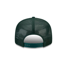 Load image into Gallery viewer, Oakland A&#39;s Athletics New Era MLB 9FIFTY 950 Trucker Mesh Snapback Cap Hat Dark Green Crown/Visor White Logo
