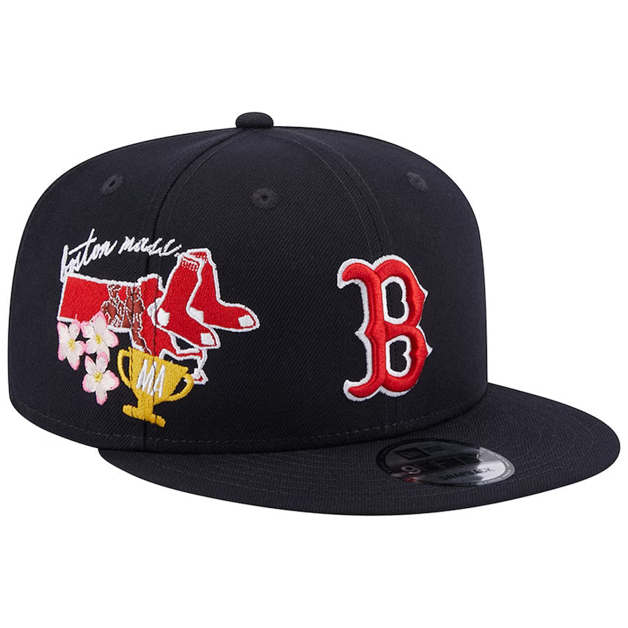 Boston Red Sox New Era MLB 9FIFTY 950 Snapback Cap Hat Yellow Crown/Vi –  Capland