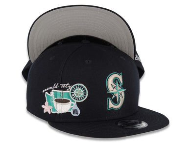 Seattle Mariners New Era MLB 9FIFTY 950 Snapback Cap Hat Navy Crown/Visor Team Color Logo (Icon)