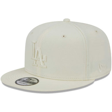 Los Angeles Dodgers New Era MLB 9FIFTY 950 Snapback Cap Hat Cream Crown/Visor Cream Logo (Color Pack)