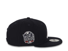Load image into Gallery viewer, Atlanta Braves New Era MLB 9FIFTY 950 Snapback Cap Hat Navy Blue Crown/Visor White Logo 2021 World Series Side Patch Gray UV
