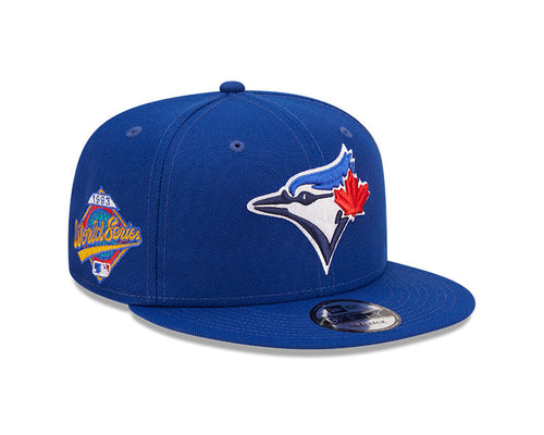 Toronto Blue Jays New Era MLB 9FIFTY 950 Snapback Cap Hat Royal Blue Crown/Visor Team Color Logo 1993 World Series Side Patch