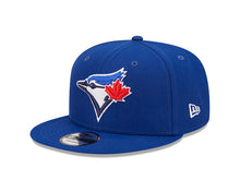 Load image into Gallery viewer, Toronto Blue Jays New Era MLB 9FIFTY 950 Snapback Cap Hat Royal Blue Crown/Visor Team Color Logo 1993 World Series Side Patch
