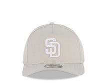 Load image into Gallery viewer, San Diego Padres New Era MLB 9FORTY 940 Adjustable A-Frame Cap Hat Snapback Closure Stone Crown/Visor White Logo Stone UV
