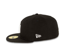 Load image into Gallery viewer, (Youth) San Diego Padres New Era MLB 59Fifty 5950 Fitted Cap Hat Black Crown White Logo 40th Anniversary Side Patch Gray UV
