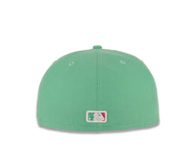 Load image into Gallery viewer, (City Connect Colors) San Diego Padres New Era MLB 59FIFTY 5950 Fitted Cap Hat Light Teal Crown/Visor Magenta Flawless Small Logo Gray UV
