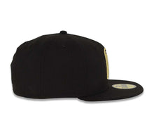 Load image into Gallery viewer, Mexico New Era 59FIFTY 5950 Fitted Cap Hat Black Crown/Visor Black/Metallic Gold Logo
