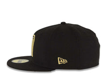 Load image into Gallery viewer, Mexico New Era 59FIFTY 5950 Fitted Cap Hat Black Crown/Visor Black/Metallic Gold Logo
