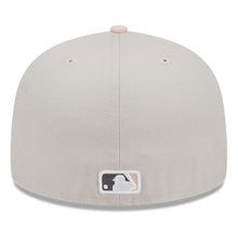 Load image into Gallery viewer, Atlanta Braves New Era MLB 59FIFTY 5950 Fitted Cap Hat Stone Crown/Visor Pink/Gray Logo Mother&#39;s Day 2023 Side Patch PinkUV
