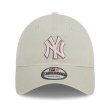 Load image into Gallery viewer, New York Yankees New Era MLB 9TWENTY 920 Adjustable Cap Hat Stone Crown/Visor Pink/Gray Logo Mother&#39;s Day 2023 Side Patch Pink UV
