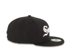 Load image into Gallery viewer, Chicago White Sox New Era MLB 59FIFTY 5950 Fitted Cap Hat Black Crown/Visor White Southside Text/Script Logo (City Connect)
