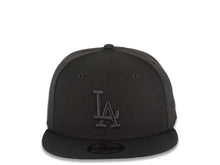 Load image into Gallery viewer, Los Angeles Dodgers New Era MLB 9FIFTY 950 Snapback Cap Hat Dark Gray Crown/Visor Dark Gray Logo (Color Pack)
