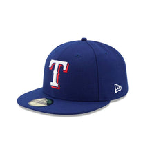 Load image into Gallery viewer, (Youth) Texas Rangers New Era MLB 59FIFTY 5950 Kids Fitted Cap Hat Royal Blue Crown/Visor White/Red Logo
