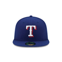 Load image into Gallery viewer, (Youth) Texas Rangers New Era MLB 59FIFTY 5950 Kids Fitted Cap Hat Royal Blue Crown/Visor White/Red Logo
