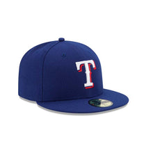 Load image into Gallery viewer, (Youth) Texas Rangers New Era MLB 59FIFTY 5950 Kids Fitted Cap Hat Royal Blue Crown/Visor White/Red Logo
