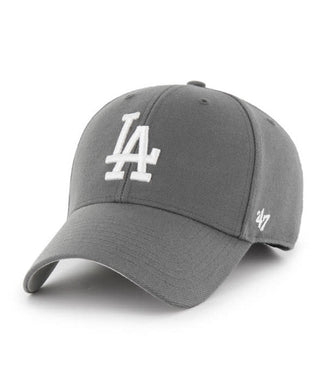 Los Angeles Dodgers '47 MLB MVP Adjustable Cap Hat Dark Gray Crown/Visor White Logo