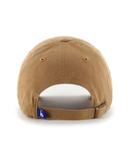 Load image into Gallery viewer, Los Angeles Dodgers &#39;47 MLB Clean Up Adjustable Cap Hat Khaki Crown/Visor White Logo
