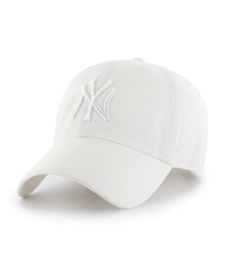 New York Yankees '47 MLB Clean Up Adjustable Cap Hat White Crown/Visor White Logo