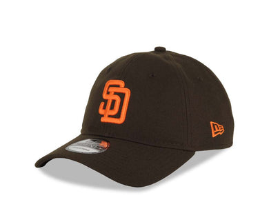San Diego Padres New Era MLB 9TWENTY 920 Adjustable Cap Hat Brown Crown/Visor Orange Logo Brown UV