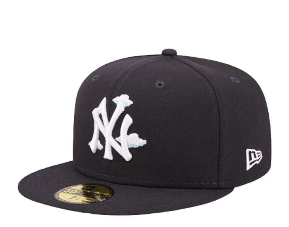 New York Yankees New Era MLB 59FIFTY 5950 Fitted Cap Hat Navy Blue